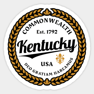 Kentucky Deo Gratiam Habeamus Sticker